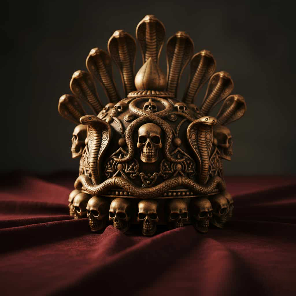 Symbolic tantric crown