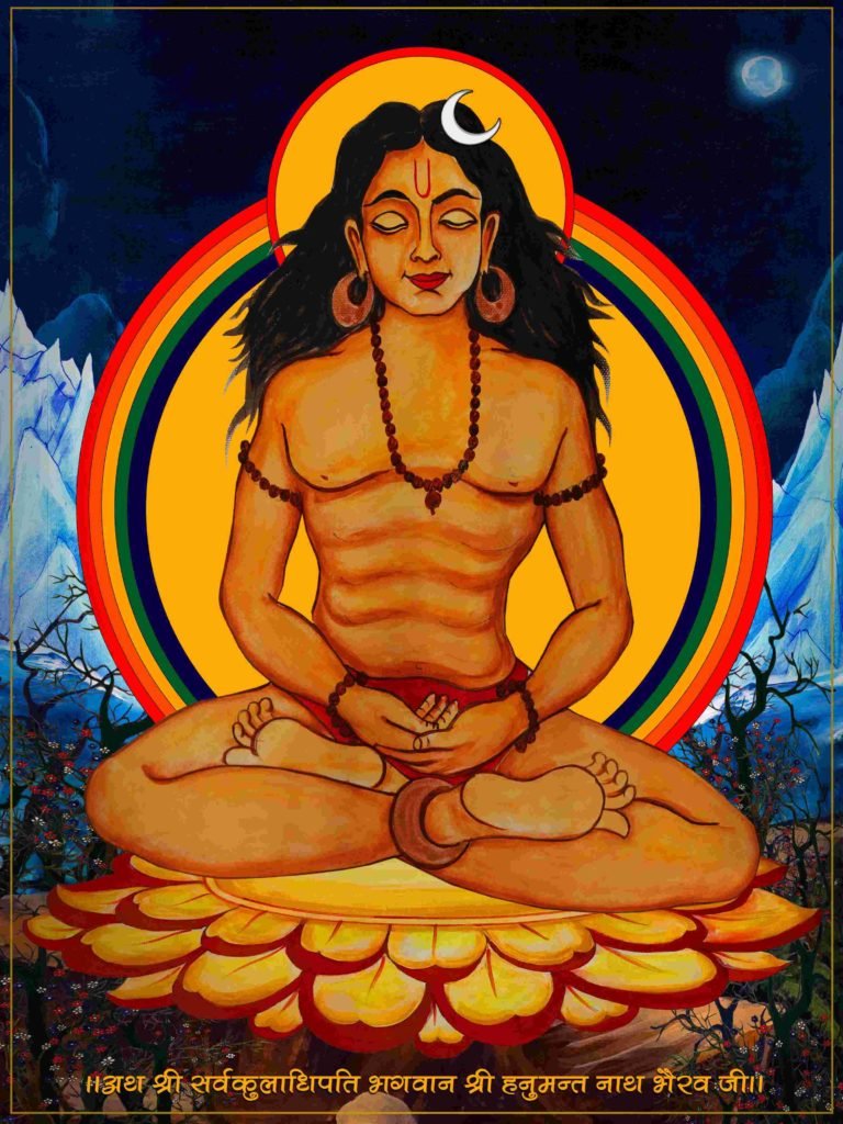 Painting of Hanumana as a Vajra Yogi