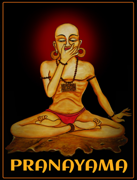 Painting of Ishaputra doing Pranayama