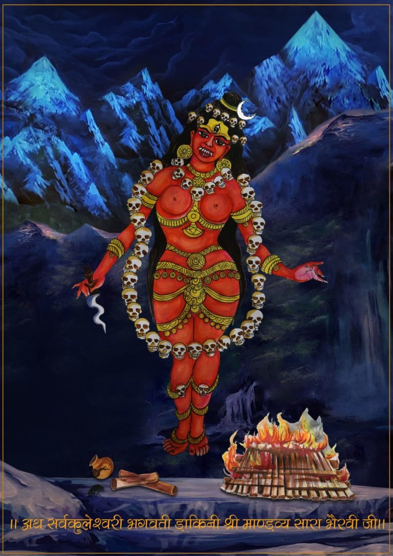 A Painting of Dakini Mandvya Sara Ji, Painting – Tantric Siddha Tradition