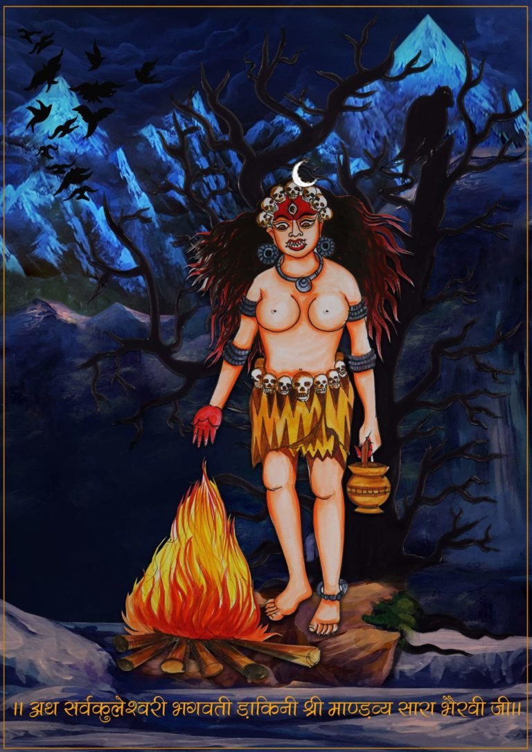 A Painting of Bhairavi Mandvya Sara Ji, Painting – Tantric Siddha Tradition